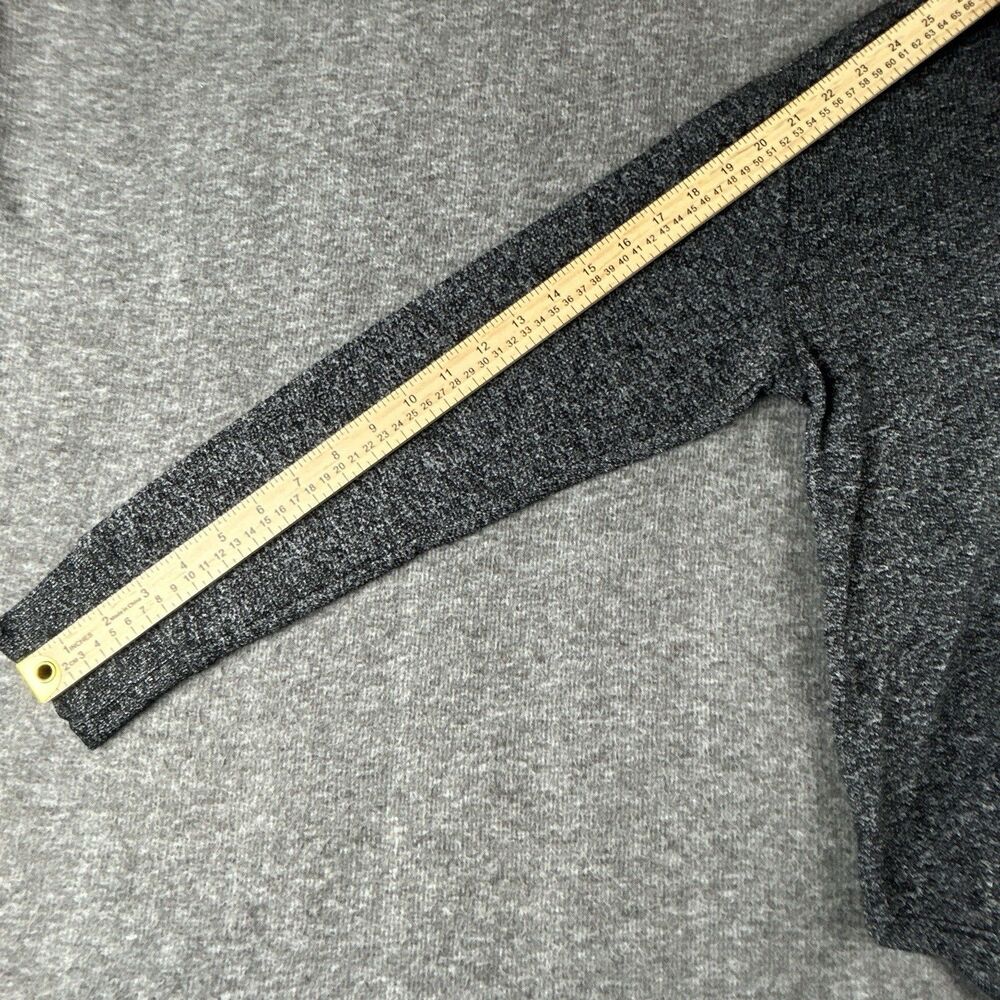 Gap Marled Henley V-Neck Shirt Womens Sz Medium Gray Long Sleeve Button Top - Picture 9 of 9